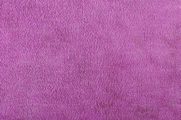 Purple microfiber cleaning cloth abstract surface pattern
