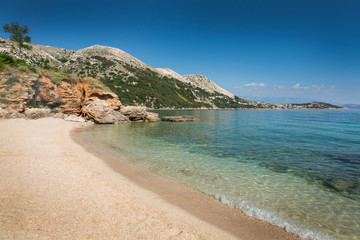 Strand in Krk, Kroatien
