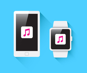 Phone & Smart Watch Music & Multimedia Icon