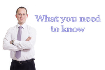 What you need to know