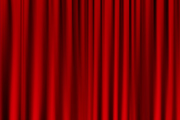 curtain or drapes red background