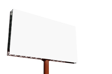 Obraz premium blank billboard for advertisement on white background