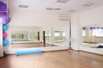 Interior of a fitness hall