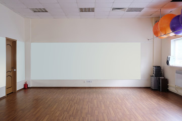 Interior of a fitness hall