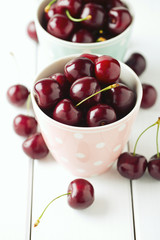 sweet cherry in a cup