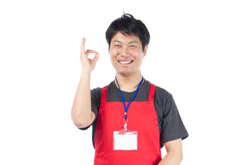 店員　男性
