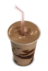 Photo sur Plexiglas Milk-shake Milk shake isolated on white