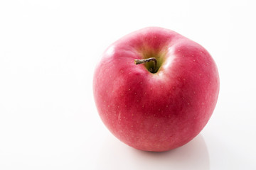 Fototapeta na wymiar Fresh japanese apple on background