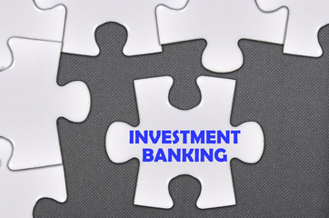 jigsaw puzzle written word investment banking