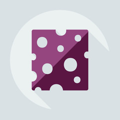 Flat modern design with shadow icons cheese