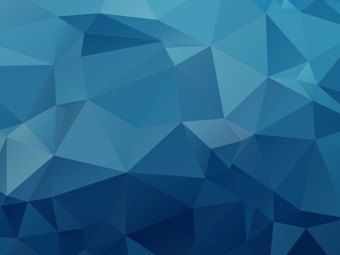 Blue Triangular Triangle Background