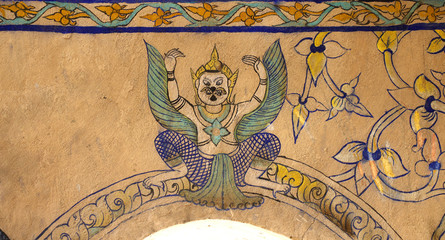 Traditional Thai style painting art