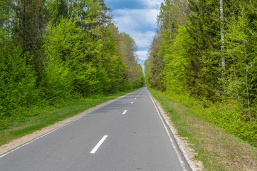 Russian road in nowhere
