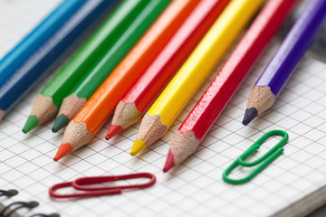 Assorted Stationery Items On Desk