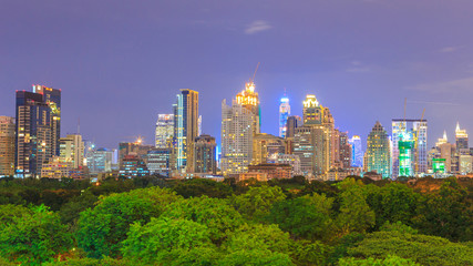 Obraz premium Bangkok Cityscape at Night
