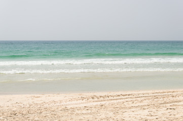 Beach without people