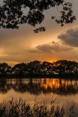 small lake on the outskirts of