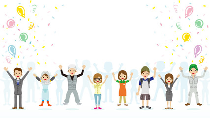 Fototapeta premium Celebrating people