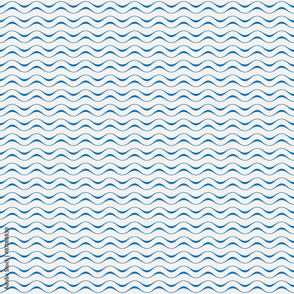 Aufkleber seamless pattern with waves lines