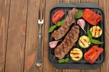 Grilled steak