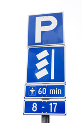 Car parking sign