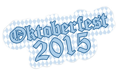 Fototapeta premium Patch with text Oktoberfest 2015