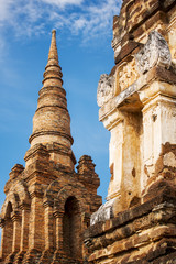 Sukhothai historical park, Mahathat Temple. Unesco world heritage ,Thailand.