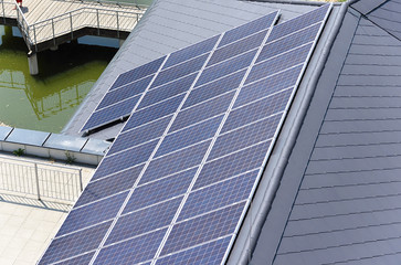 Obraz premium Solar on the roof