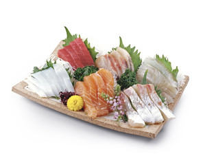 刺身盛り合わせ　白バック