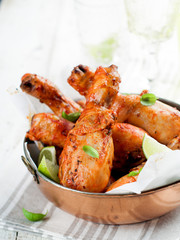 Roasted chicken legs