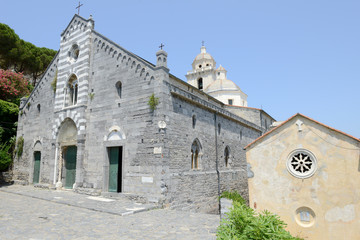 The Romanesque church of St. Lawrence at Portovenere, Italy