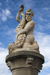 Fototapeta na wymiar Statue of Neptune, Lowestoft, Suffolk, England
