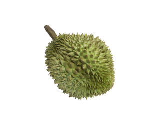 King of fruits, durian on white background