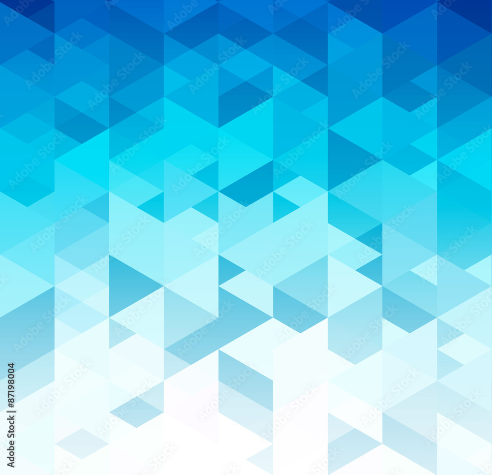 Poster Vector abstract geometric background with triangle
