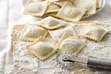 Hpmemade ravioli
