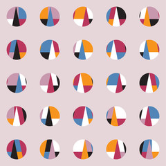Bright colorful geometric seamless pattern