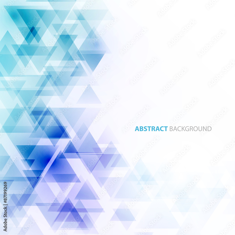 Poster abstract polygonal triangles poster.