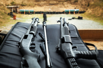 shooting, shooting on the street, ground, guns, shooting, shells on the ground, bullets on the...