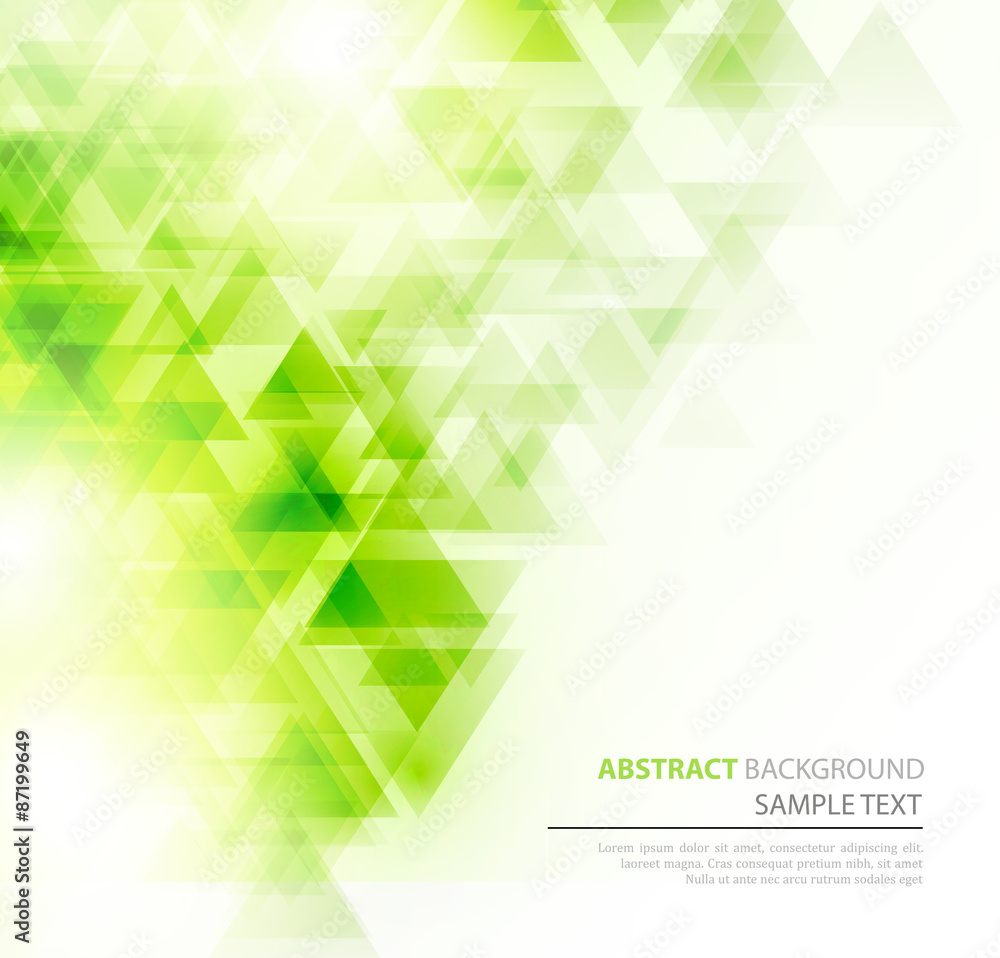 Poster abstract polygonal triangles poster.
