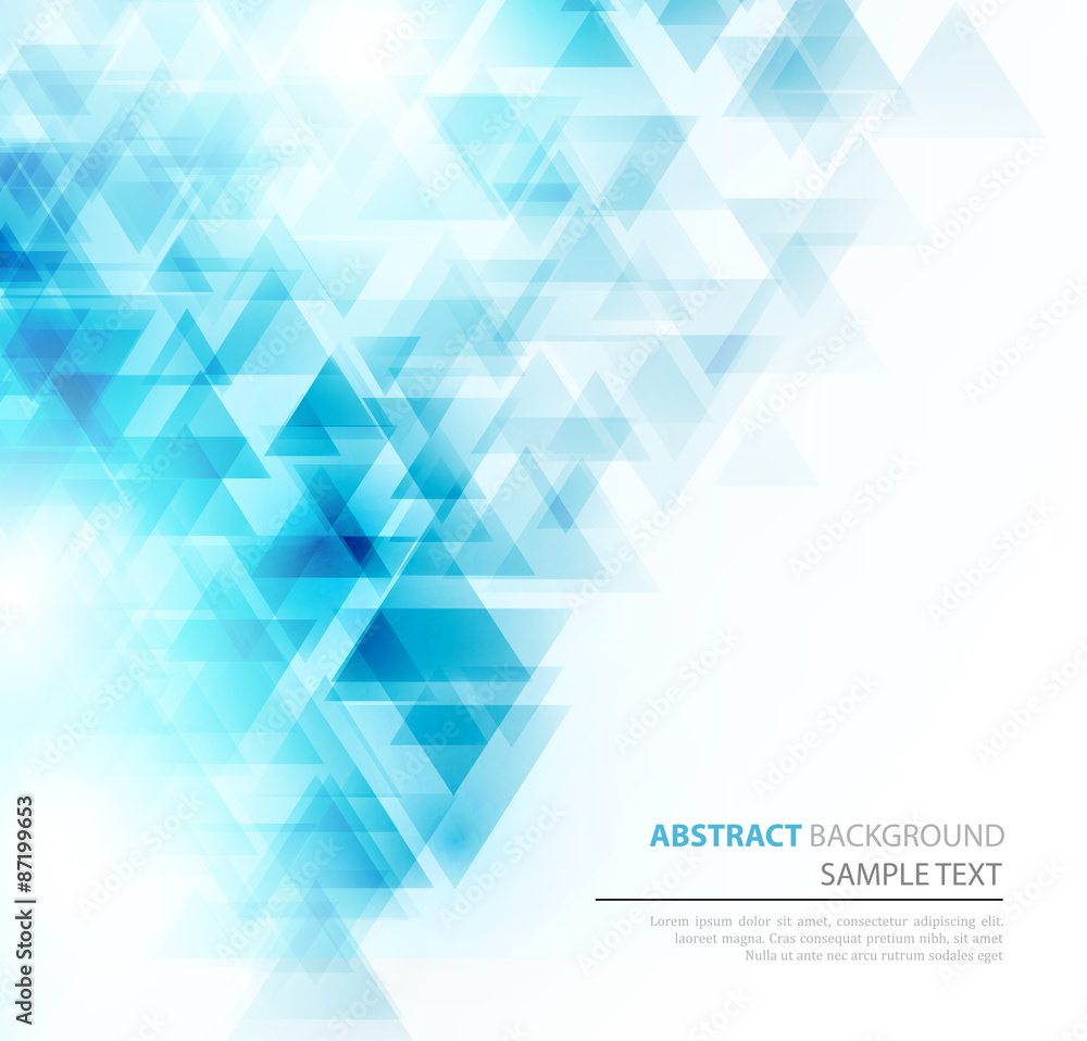 Poster abstract polygonal triangles poster.