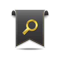 Search Golden Vector Icon Design