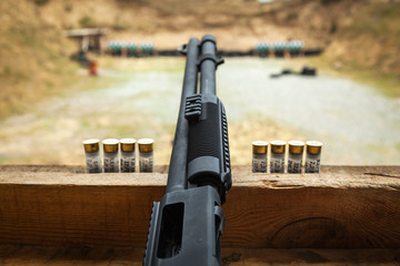 shooting, shooting on the street, ground, guns, shooting, shells on the ground, bullets on the...