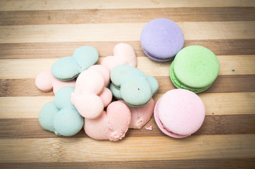 Tasty colorful macaroon