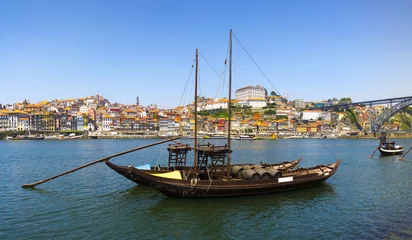 Rideaux velours Ville sur leau Porto ols city