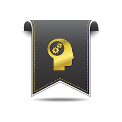 Gear golden Vector Icon Design