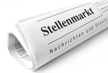 Obraz premium Stellenmarkt Zeitung
