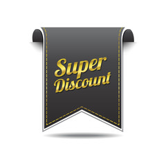 Super Discount golden Vector Icon Design