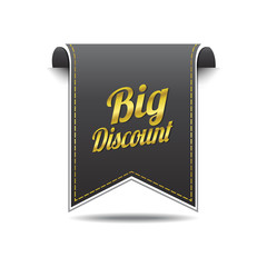Big Discount golden Vector Icon Design