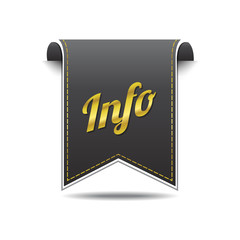 Info golden Vector Icon Design