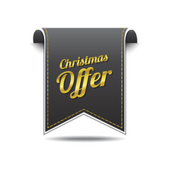 Christmas Offer golden Vector Icon Design